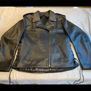 Xelement Leather Women’s Motorcycle Jacket